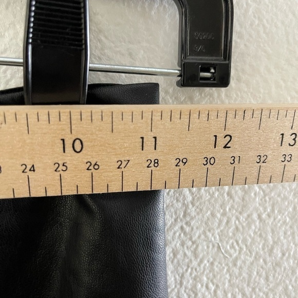 NIA Faux Leather Leggings Push Up Stretch High Waist Sexy Yoga Pants Black - Picture 4 of 8